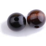 Dřevěné korálky 16mm - 2ks Barva: tm. hnědá – Hledejceny.cz