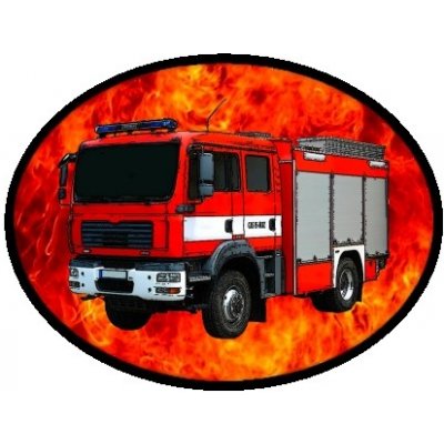 nášivka pro hasiče MAN CAS 15 Ovál – Zboží Dáma