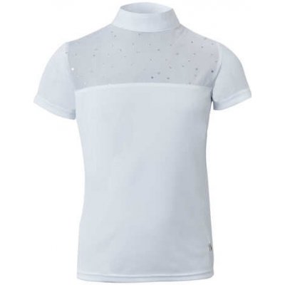 Horze Dětské jezdecké závodní triko Kaya Bílá – Zboží Dáma