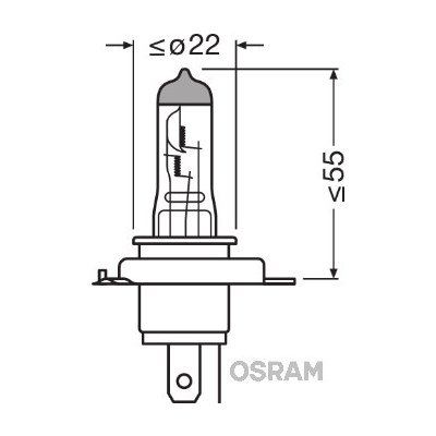 Žiarovka H4 OSRAM 6419601B 6419601B – Zboží Mobilmania