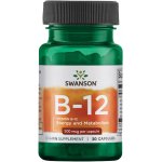Swanson Vitamin B12 500 mcg 30 kapslí – Hledejceny.cz