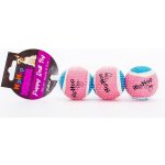 HIPHOP DOG neonový ve tmě svítící tenis. míč pískací 5 cm 3 ks/bal – Zboží Dáma