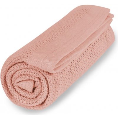 VINTER & BLOOM Deka z organické bavlny Soft Grid Organic Cloud Pink 2021 100x75 – Zboží Mobilmania