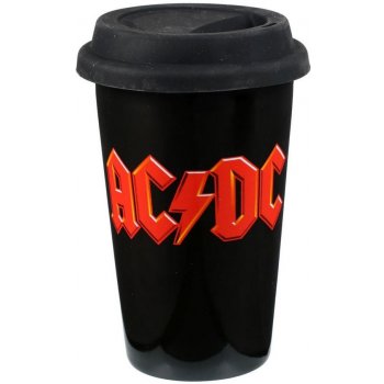 Curepink Keramický cestovní hrnek AC/DC Logo 300 ml