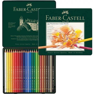 Faber-Castell 110024 Polychromos umělecké nejvyšší kvality 24 ks – Hledejceny.cz