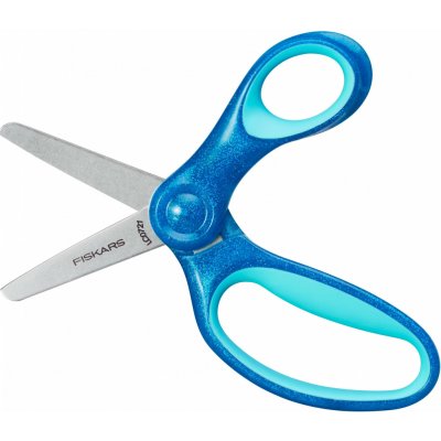 Fiskars Dětské nůžky se třpytkami, modré, 13 cm (6+) 1064073 – Hledejceny.cz