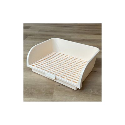 Aniland Velká toaleta s roštem pro králíky béžová JUMBO 42x35 cm – Hledejceny.cz