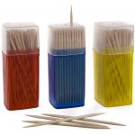 Párátka kulatá oboustr.dřev. (3x150ks) + plastový box čtvercová – Zboží Mobilmania