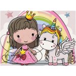 Zuty Malování podle čísel PRINCEZNA A JEDNOROŽEC – Zboží Dáma