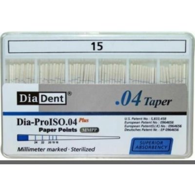 DiaDent Čepy papírové kónické .04 Plus MP258-603 - Vel./šíře: 15 – Hledejceny.cz