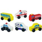Viga Dřevěná autíčka 6ks – Zboží Dáma