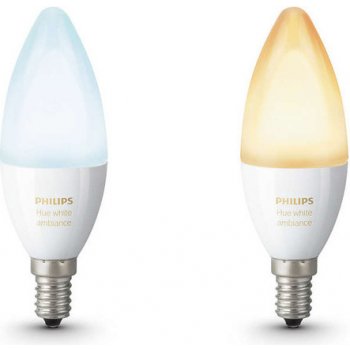 Philips Hue White Ambiance E14 6W B39 2 ks