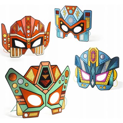 DJECO DIY Masky superrobotů k dotvoření – Zboží Dáma
