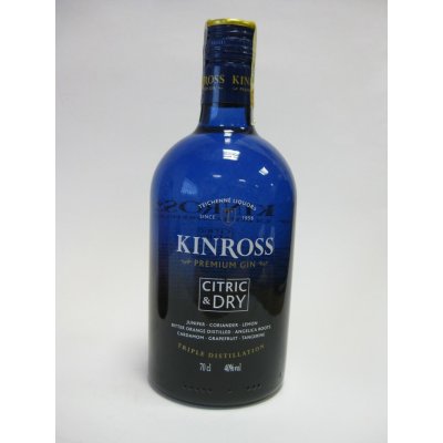Kinross Gin Citric & Dry 40% 0,7 l (holá láhev) – Sleviste.cz