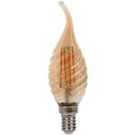 V-TAC Jantarová LED filament twist svíčka E14 4W plamen – Hledejceny.cz