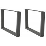Omaxi 958038 Nohy konferenčního stolku ve tvaru V 2 ks antracitové 70 x 42-43,3 cm ocelové – Zboží Dáma