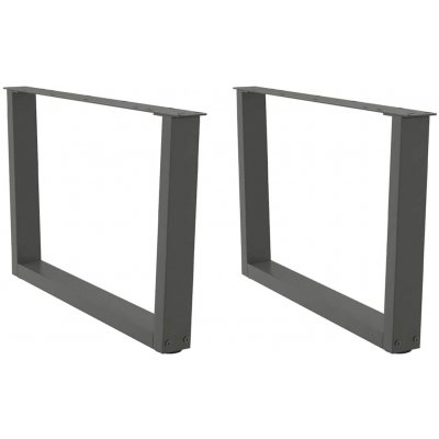 Omaxi 958038 Nohy konferenčního stolku ve tvaru V 2 ks antracitové 70 x 42-43,3 cm ocelové – Zboží Dáma