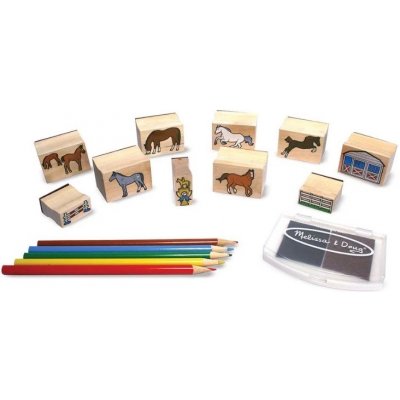 Melissa&Doug razítka v krabici Horses – Zboží Mobilmania