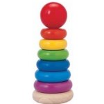 Plan Toys Barevné skládací kroužky – Zboží Mobilmania