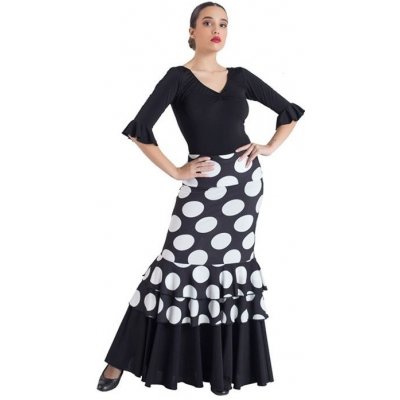 Sukně Happy Dance EF346 bílé puntíky – Zboží Dáma