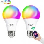 Smart LED žárovka E27 9W RGB NOUS P3/2pack WiFi Tuya sada 2ks – Hledejceny.cz