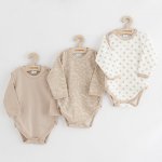Kojenecké celorozepínací body New Baby Classic II Uni 3ks béžové – Zboží Dáma