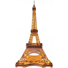 ROKR Dřevěné 3D puzzle Svítící Eiffelova věž 164 ks