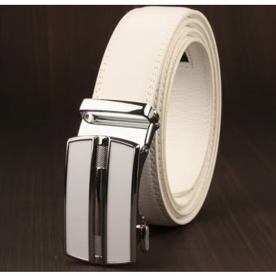 Pánský béžový opasek s automatickou sponou – Zboží Dáma
