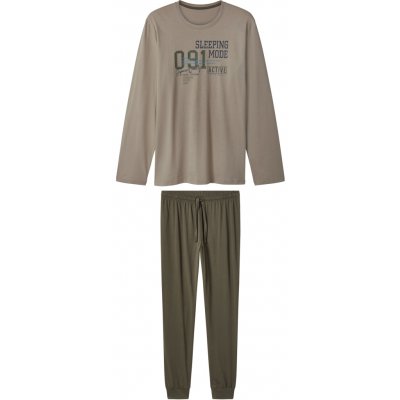 esmara Men pánské pyžamo šedá/khaki – Zboží Mobilmania