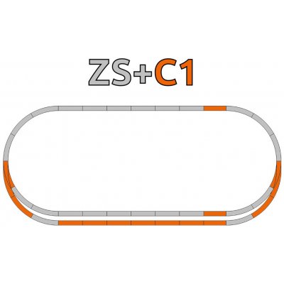 Roco Geoline Sada kolejí C1 s podložím 61152 – Hledejceny.cz