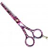 Kadeřnické nůžky PRO FEEL JAPAN Růžová Zebra EFIL30 profesionální efilační nůžky na vlasy 5,5'