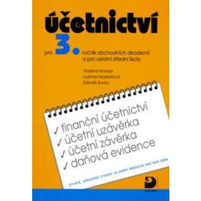 Účetnictví pro 3. ročník obchodních akademií a pro ostatní střední školy - 4. vydání - Munzar Vladimír – Zboží Mobilmania