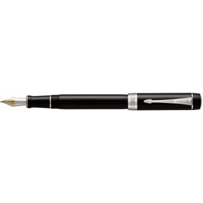 Parker 1502/8131366 Duofold Classic Black CT CNT Plnicí pero hrot M – Zboží Mobilmania