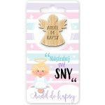 Nekupto Kapesní objetí Anděl Následuj své sny, objetí do kapsy 6 x 12 cm – Hledejceny.cz