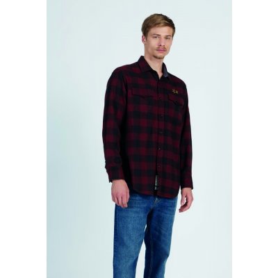 La Martina košile man shirt L/S checked twill červená – Hledejceny.cz