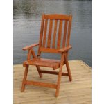 Zahradní dřevěné polohovací křeslo LUISA – Zbozi.Blesk.cz