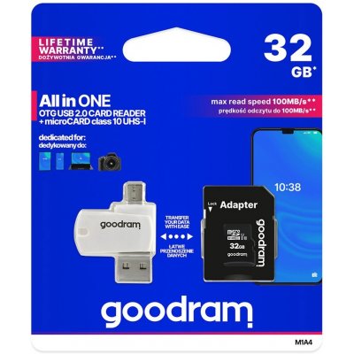 Goodram Micro SDHC 32 GB Class 10 M1A4-0320R12 – Zboží Mobilmania