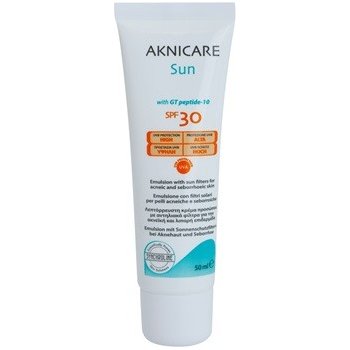 Synchroline Aknicare Sun opalovací emulze na aknózní a seboroickou pleť SPF 30 with GT peptide-10 50 ml