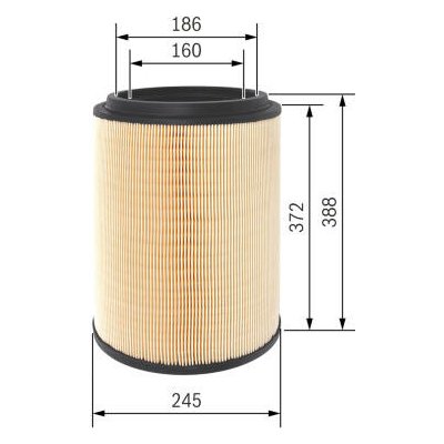 Vzduchový filtr BOSCH F 026 400 411 – Zboží Mobilmania