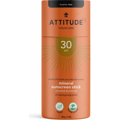 Attitude 100% minerální ochranná tyčinka SPF30 Orange Blossom 85 g