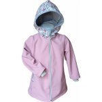 Softshellový kabátek s fleecem Lišky světle růžová – Zboží Mobilmania