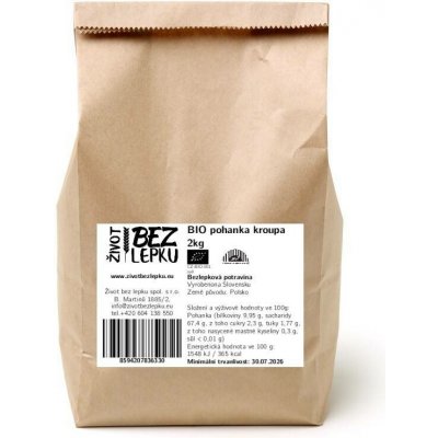 Život bez lepku Pohanka kroupa 2 kg – Hledejceny.cz