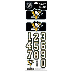 Sportstape ALL IN ONE HELMET DECALS - PITTSBURGH PENGUINS - DARK HELMET