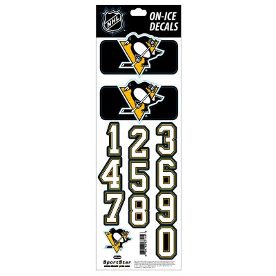 Sportstape ALL IN ONE HELMET DECALS - PITTSBURGH PENGUINS - DARK HELMET