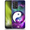 Pouzdro a kryt na mobilní telefon Samsung Pouzdro HEAD CASE Samsung Galaxy A52 / A52 5G / A52s 5G YIn a Yang PURPLE