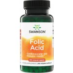 Swanson Folic Acid Kyselina listová 800 ug 250 kapslí – Hledejceny.cz