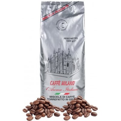 Caffé Milano Platinum zrnková 1 kg – Hledejceny.cz