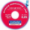 Rybářský vlasec a ocelové lanko Hanák Competition Strike Indicator Line Fluo Pink 50m 0,20mm 4kg