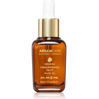 Arganicare Organic Macadamia Nut makadamiový olej lisovaný za studena 30 ml