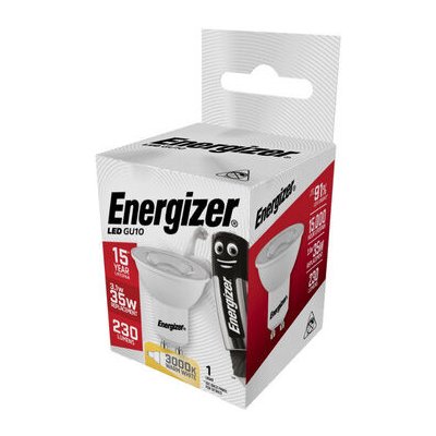 Energizer S8821 LED GU10 žárovka 3.6W patice GU10 3000K 255 lm 15000h S8821 – Zbozi.Blesk.cz